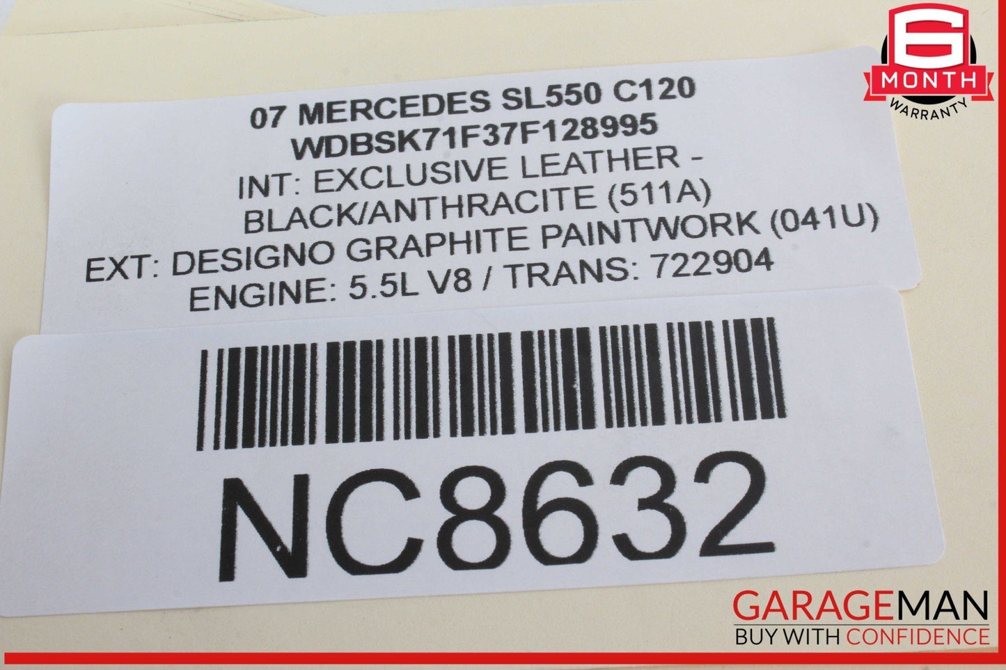03-12 Mercedes R230 SL550 SLK280 Front Left Door Window Regulator Motor Unit OEM