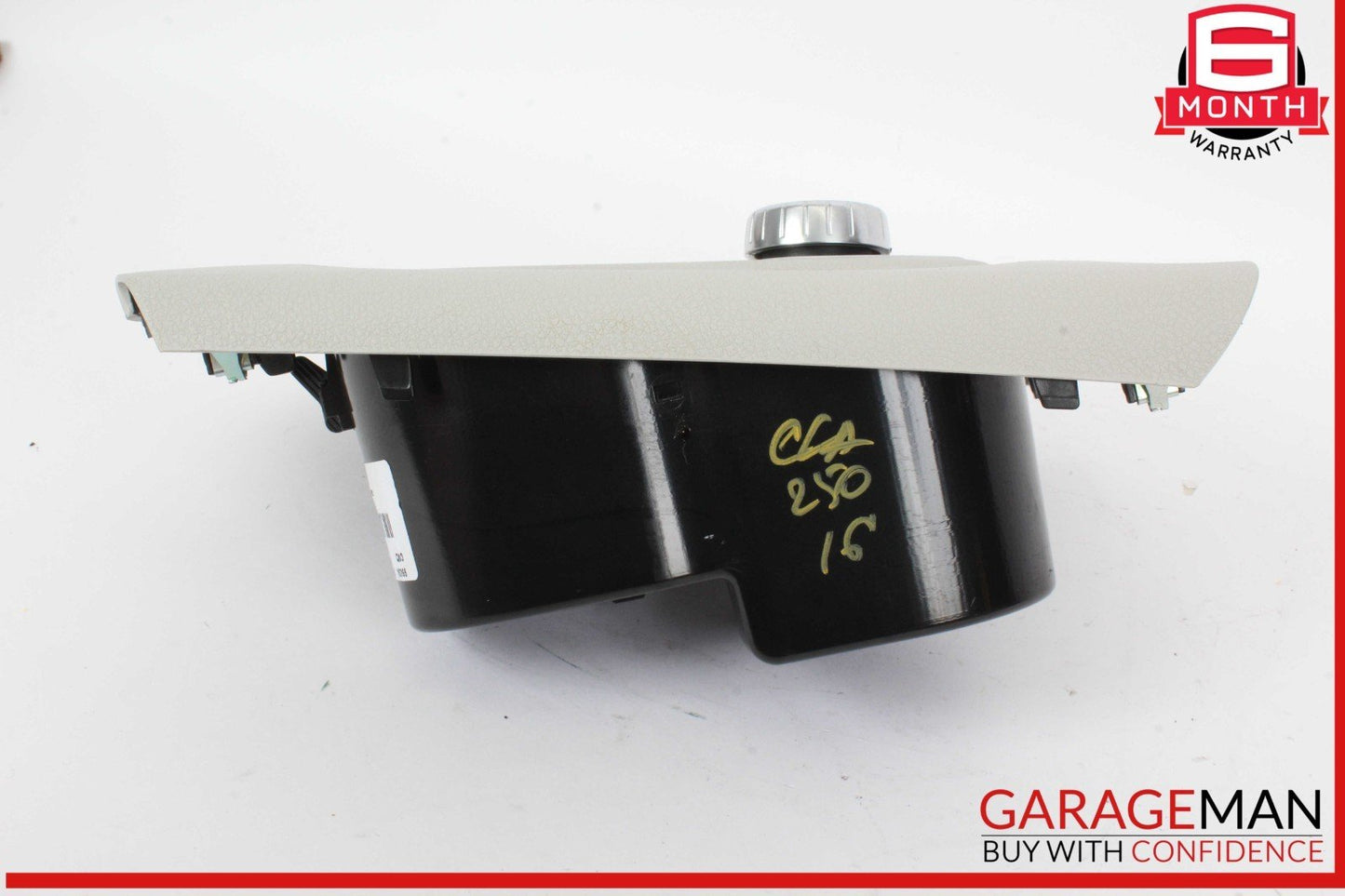 14-19 Mercedes W117 CLA250 Center Console Cup Holder Trim Panel w/ Control Unit