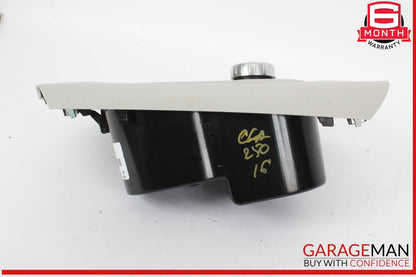 14-19 Mercedes W117 CLA250 Center Console Cup Holder Trim Panel w/ Control Unit