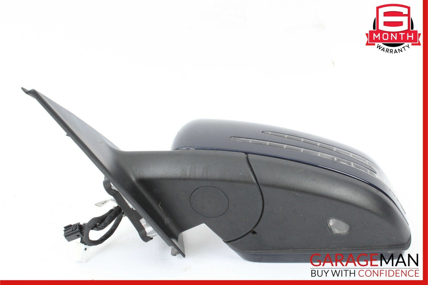 12-14 Mercedes W204 C250 C300 Front Left Side Mirror Door Rear View Black OEM