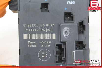 03-09 Mercedes W211 E320 CDI E500 Rear Left Driver Side Door Control Module OEM
