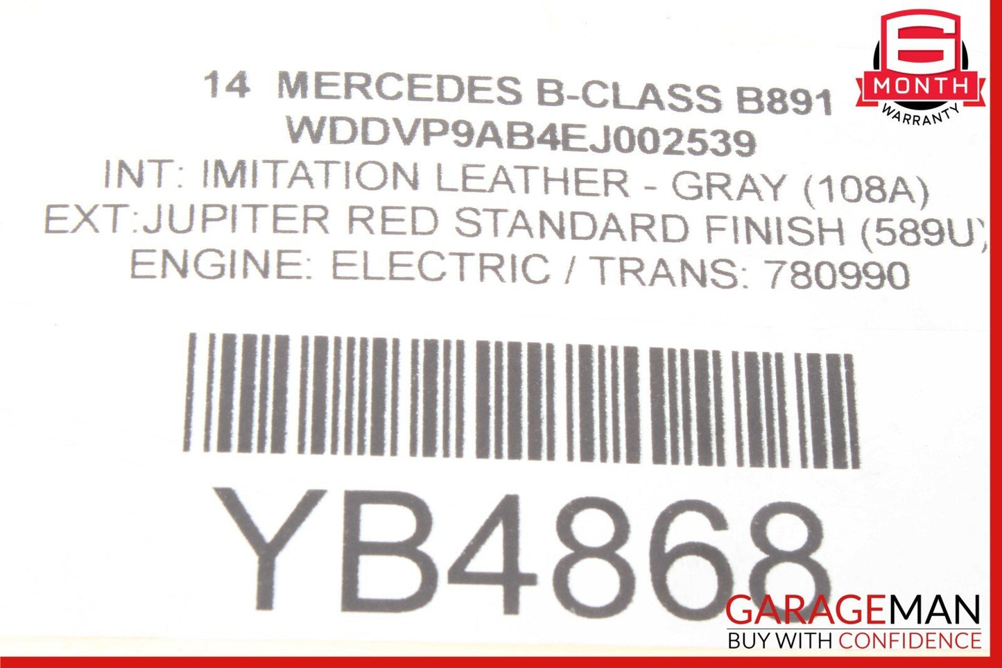 13-19 Mercedes B-Class W242 W246 Right Side Engine Mount Support 2462401109 OEM