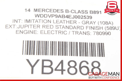 13-19 Mercedes B-Class W242 W246 Right Side Engine Mount Support 2462401109 OEM