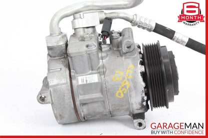 12-18 Mercedes W218 CLS550 A/C Air Conditioning Compressor Pump w/ Line Pipe OEM