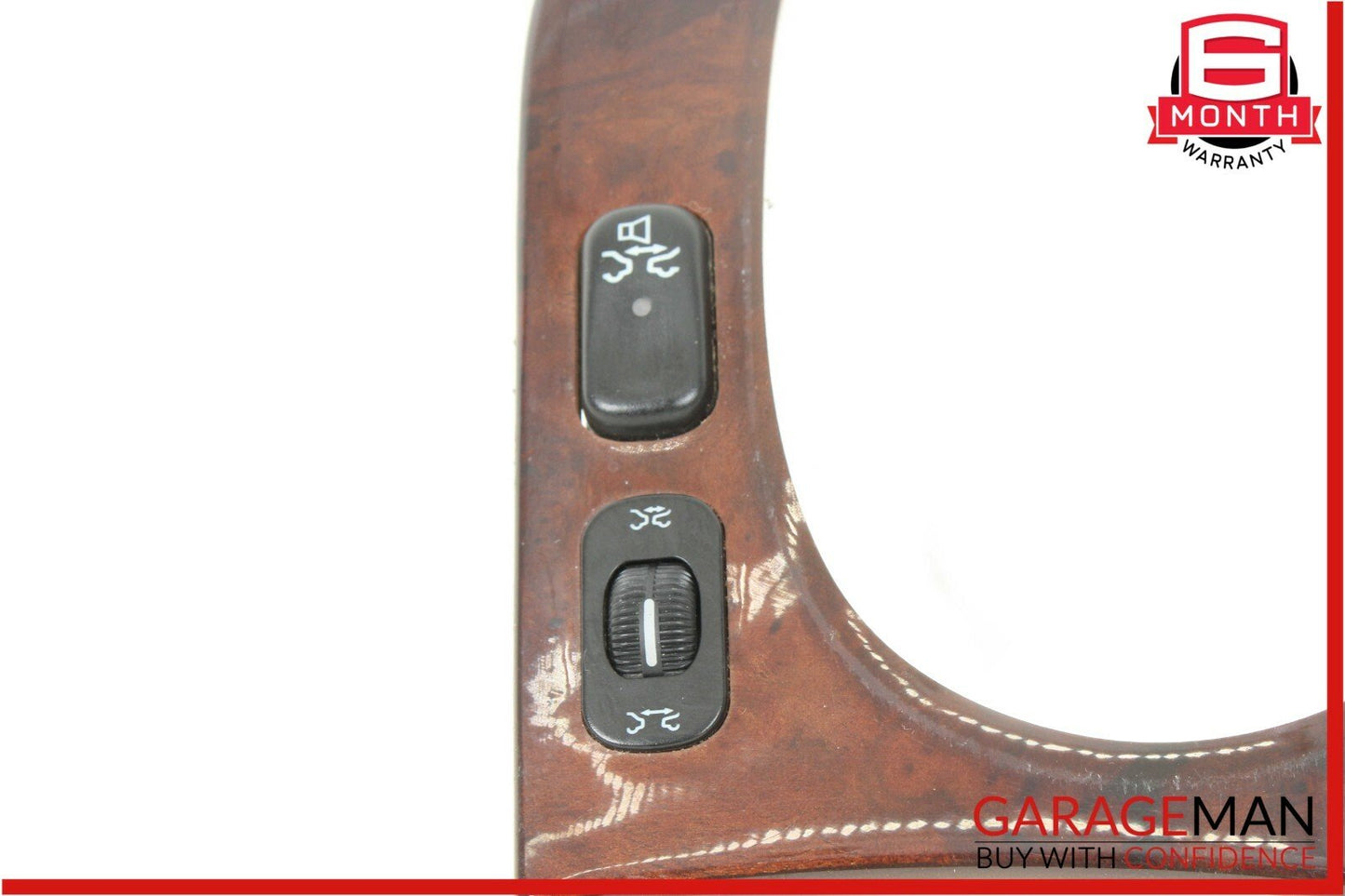 00-06 Mercedes W220 S55 AMG Center Console Shifter Bezel Trim Wood OEM