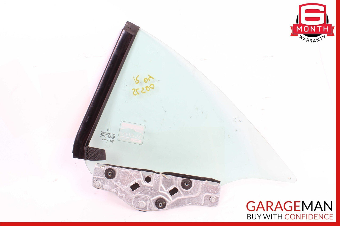 03-12 Mercedes R230 SL500 SL55 Rear Right Side Quarter Window Glass Clear