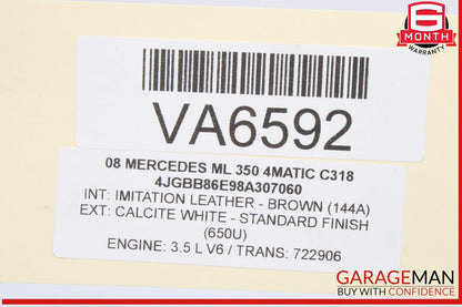 06-12 Mercedes W164 ML350 4MATIC Rear Left or Right Side Shock Strut Absorber