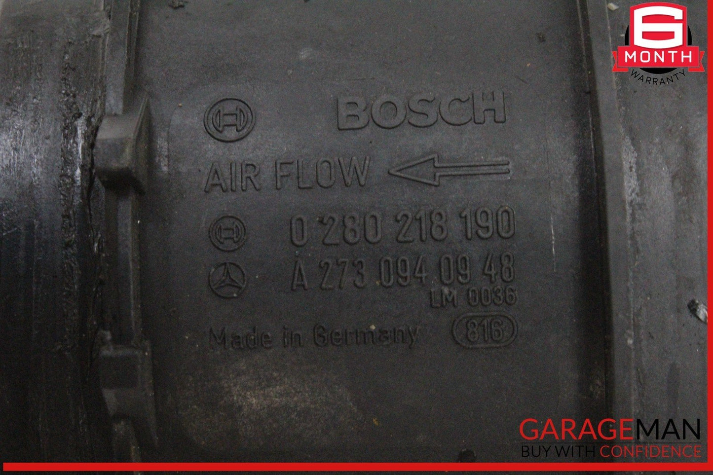 06-15 Mercedes W211 E350 G550 Mass Air Flow Sensor 2730940948 OEM