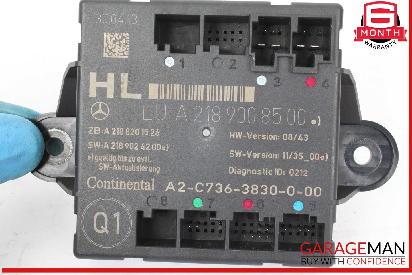 08-18 Mercedes W212 E350 CLS500 C250 Rear Left Side Door Control Module Unit OEM