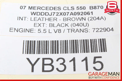 06-11 Mercedes W219 CLS550 Headlight Switch Washer Black 2195450104 OEM