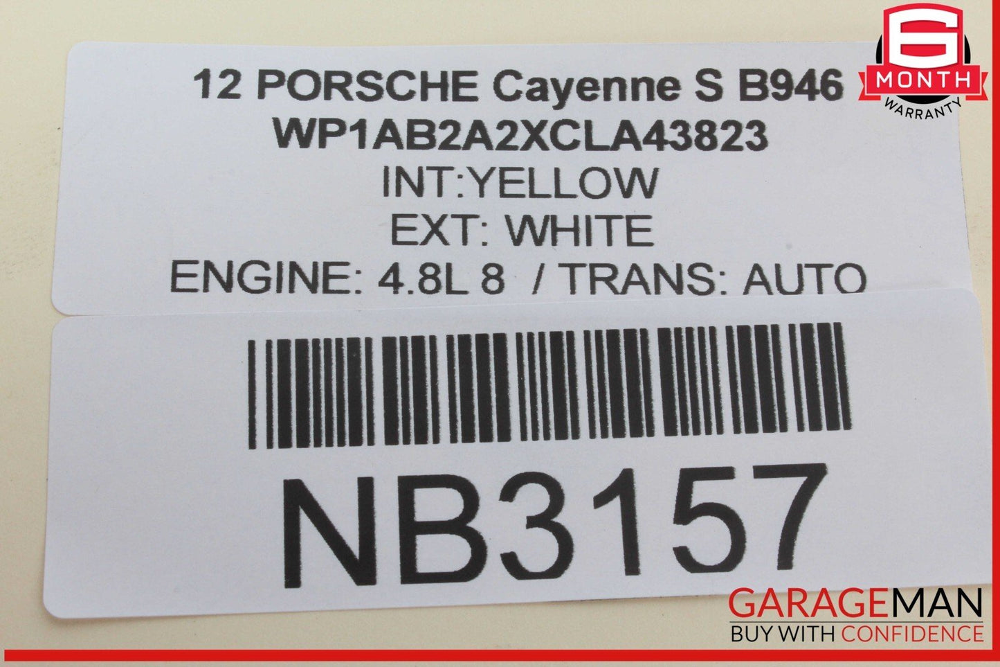 11-14 Porsche Cayenne Hybrid S 958 Rear Left Driver Side Inner Tail Light Lamp