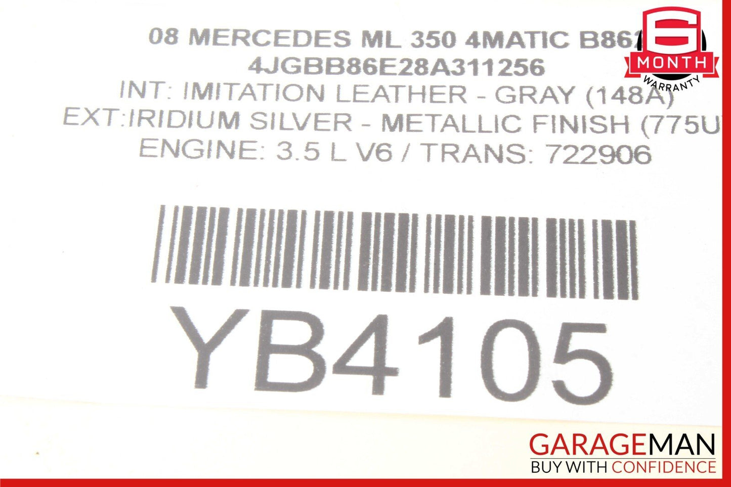 06-13 Mercedes W164 ML350 GL450 Rear Left or Right Upper Control Arm OEM
