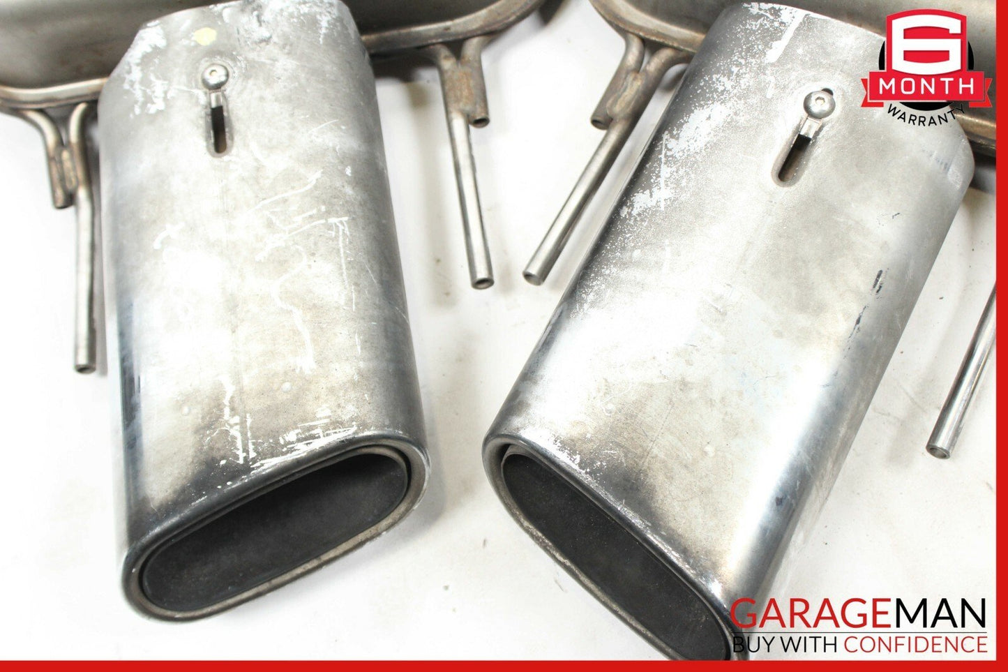 07-10 Mercedes W216 CL600 S600 Exhaust Muffler Mufflers Tips Set of 2 Pc OEM