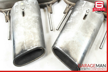 07-10 Mercedes W216 CL600 S600 Exhaust Muffler Mufflers Tips Set of 2 Pc OEM