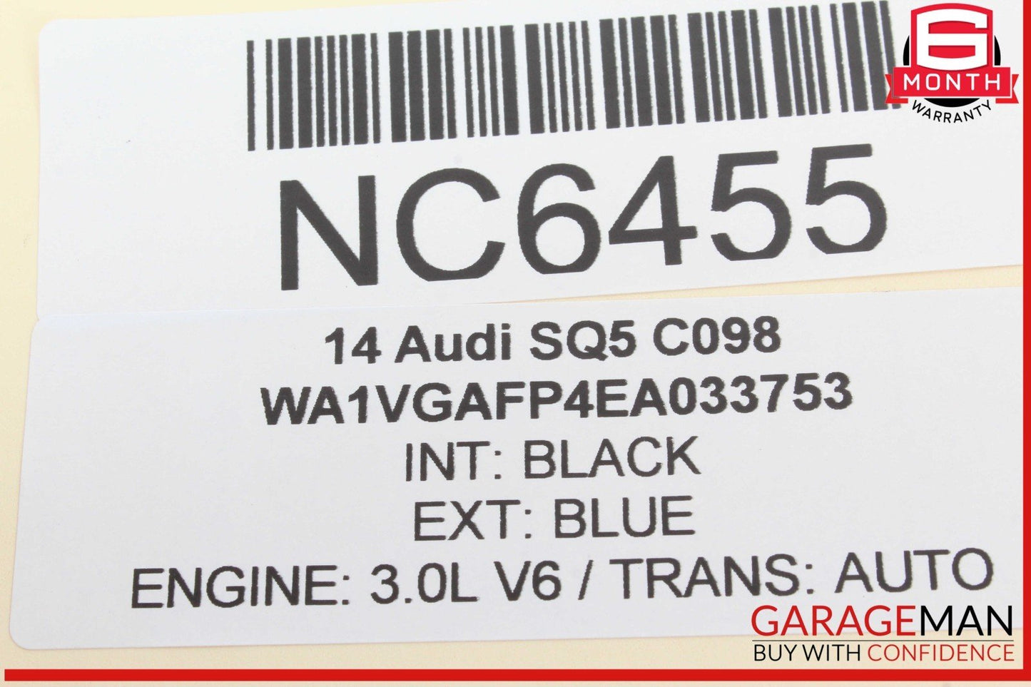 14-17 Audi SQ5 Rear Trunk Open Close Control Switch Button 4G0959831A OEM