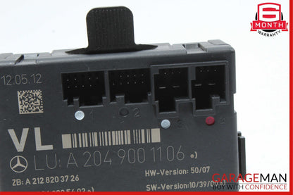 08-18 Mercedes W204 C250 E400 C300 E350 Front Left Side Door Control Module OEM
