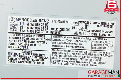 12-16 Mercedes W221 S400 Hybrid E350 GL450 DVD CD Changer Video Player OEM