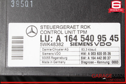 06-13 Mercedes R230 SL500 R350 E350 TPMS Tire Pressure Control Module Unit OEM