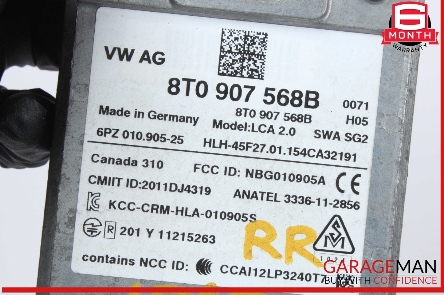 13-17 Audi A5 A4 S4 Q5 Rear Side Blind Spot Radar Sensor Module 8T0907568B OEM