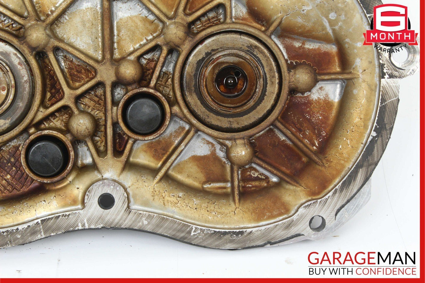 06-13 Mercedes W221 S550 Front Right Engine Timing Chain Cover Plate OEM