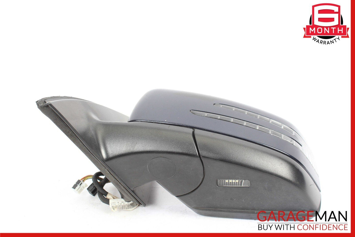 13-16 Mercedes X166 GL450 Front Left Side Mirror Glass Rear View Blind Spot Assy