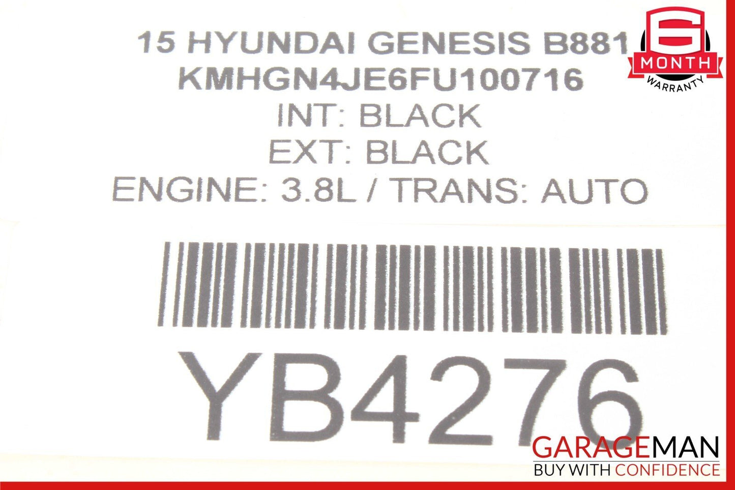 15-20 Hyundai Genesis G80 AWD Front Right Passenger Side Upper Control Arm OEM