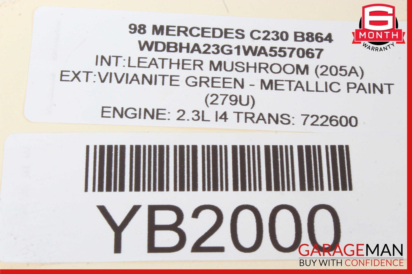 98-99 Mercedes W202 C230 Wiper Turn Signal Control Switch 2085450010 OEM