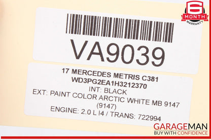 15-23 Mercedes W447 Metris C300 GLC300 E300 High Pressure Fuel Pump w/ Cover OEM
