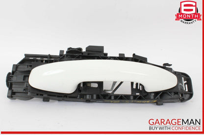 15-20 Mercedes W205 C300 C63 AMG S Rear Left Side Exterior Door Handle White OEM