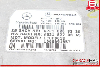 06-13 Mercedes W219 CLS500 ML350 R350 Voice Communication Control Module OEM