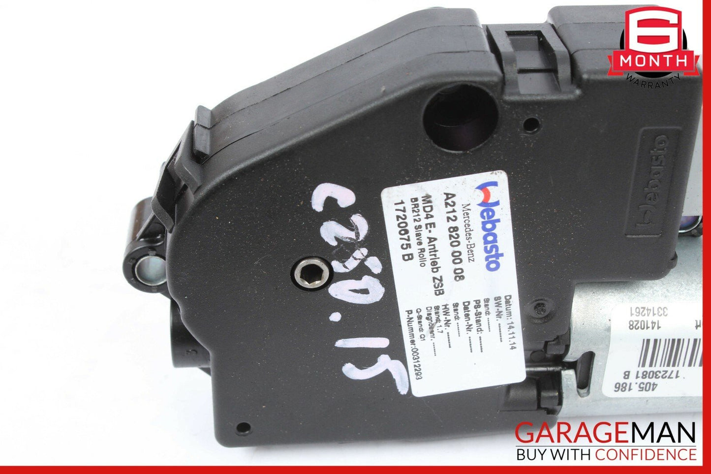 10-17 Mercedes W204 C250 E350 C350 Roof Sun Shade Screen Roller Blind Motor OEM