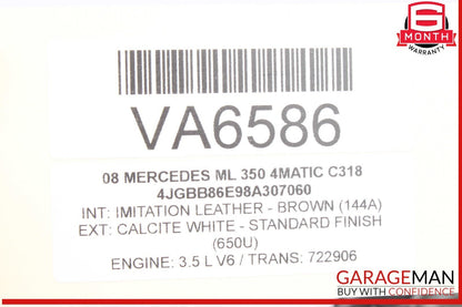 05-15 Mercedes W164 ML350 4MATIC C230 Engine Motor Air Valve 0021408360 OEM