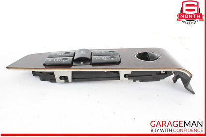 03-06 Mercedes W220 S55 AMG Left Driver Side Master Window Switch Trim Wood