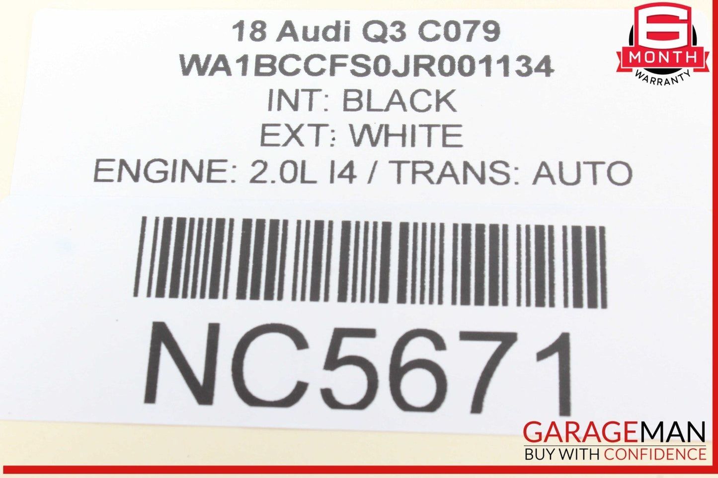 15-18 Audi Q3 Rear Right or Left Side Lateral Control Arm 5Q0501529 OEM
