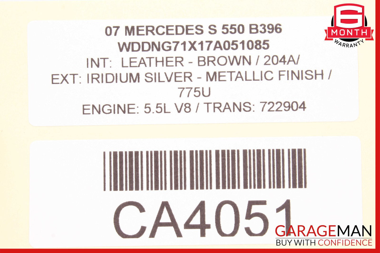 07-13 Mercedes W221 S550 CL550 Rear View Backup Camera Control Module Unit OEM