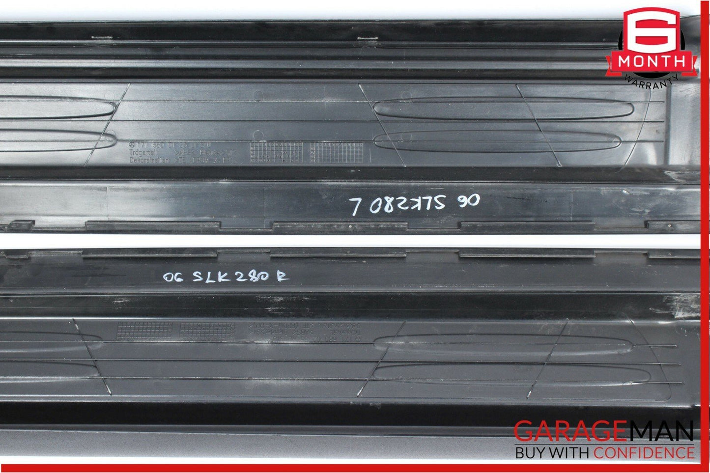 05-11 Mercedes R171 SLK280 Front Left & Right Door Step Sill Scuff Plate Set OEM