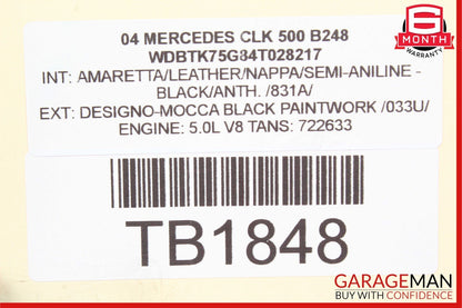 03-09 Mercedes W209 CLK500 Front Right Headlight Support Impact Sensor Bracket