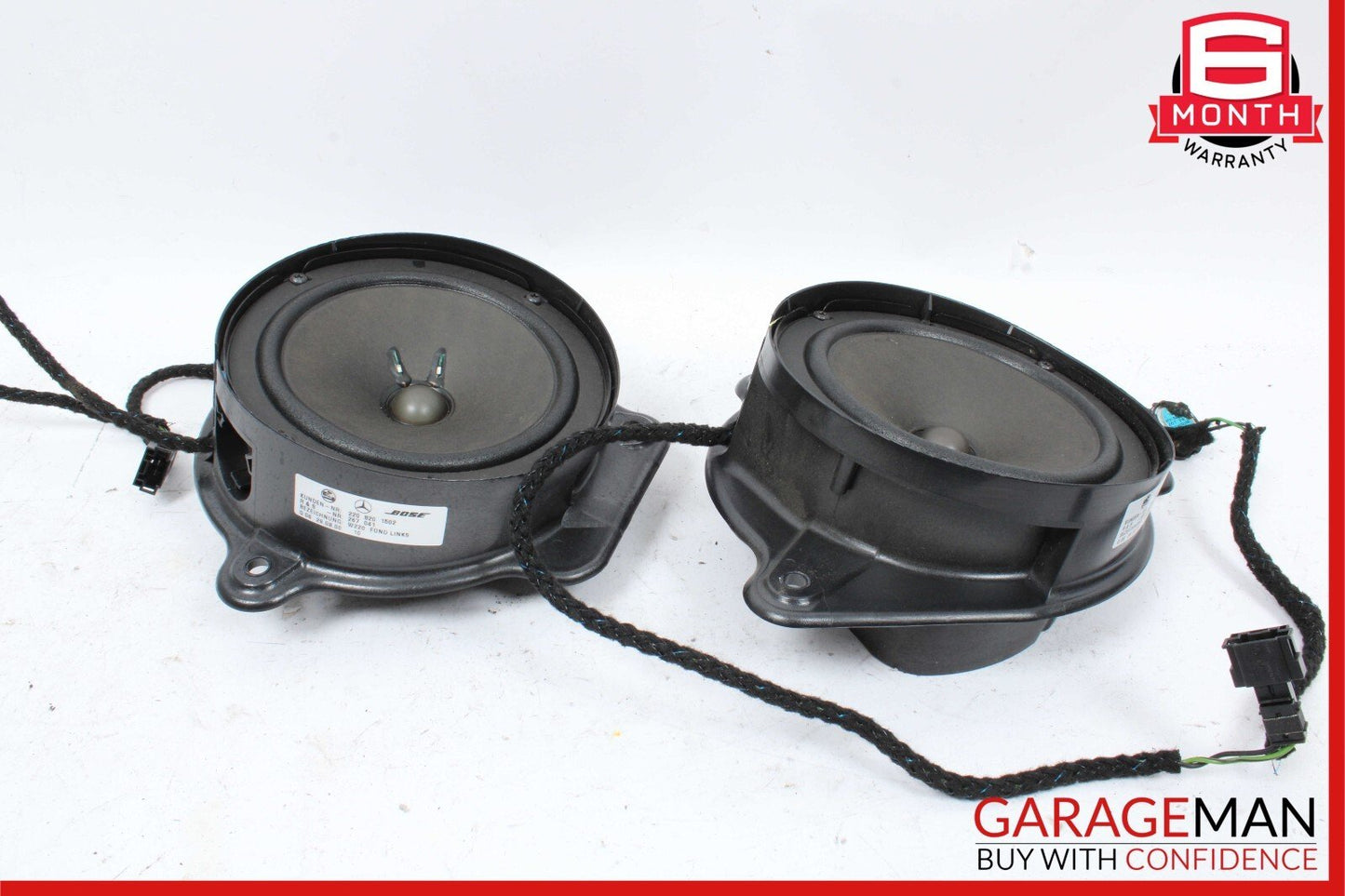 00-06 Mercedes W220 S500 S600 Rear Door Audio Sound Speaker Set of 2 Pc OEM