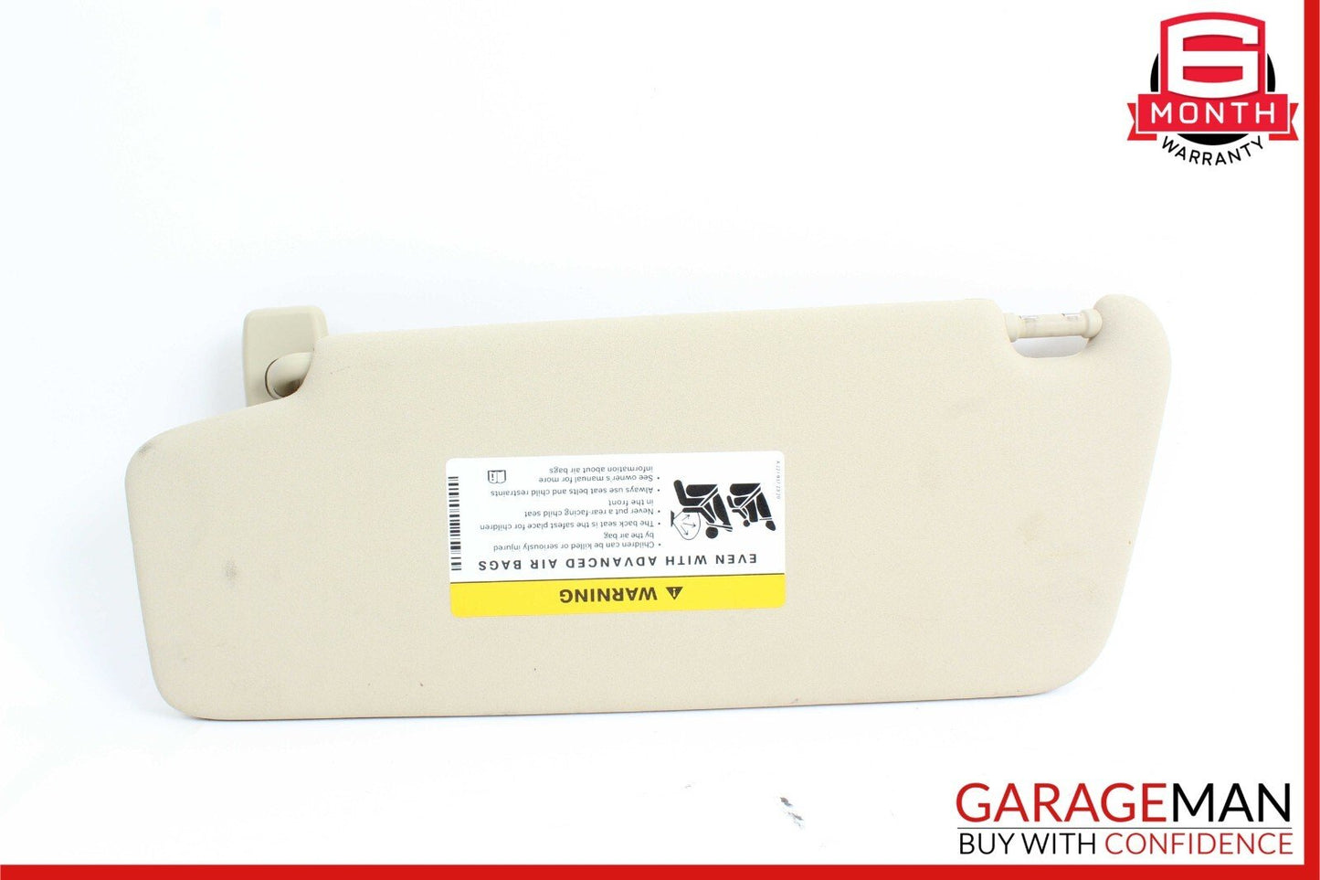 08-14 Mercedes W204 C300 C250 Front Right Side Sunvisor Sun Visor Beige