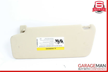 08-14 Mercedes W204 C300 C250 Front Right Side Sunvisor Sun Visor Beige