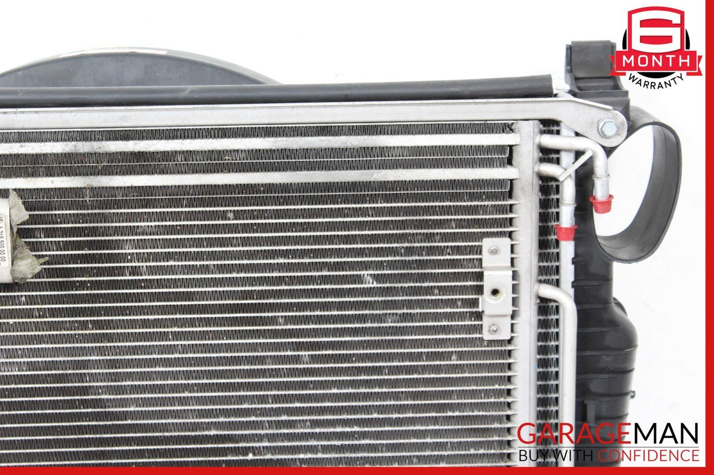 03-06 Mercedes R230 SL500 CLS500 Engine Cooling Radiator A/C Air Condenser Assy