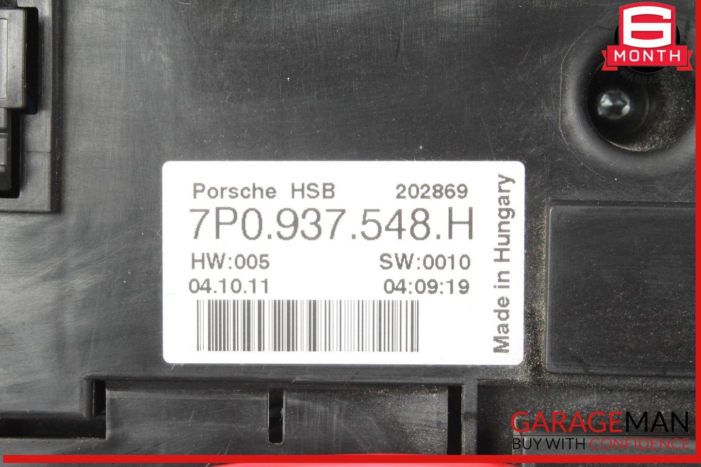 11-18 Porsche Cayenne 958 Rear Trunk Fuse Relay Junction Box 7P0937548H OEM