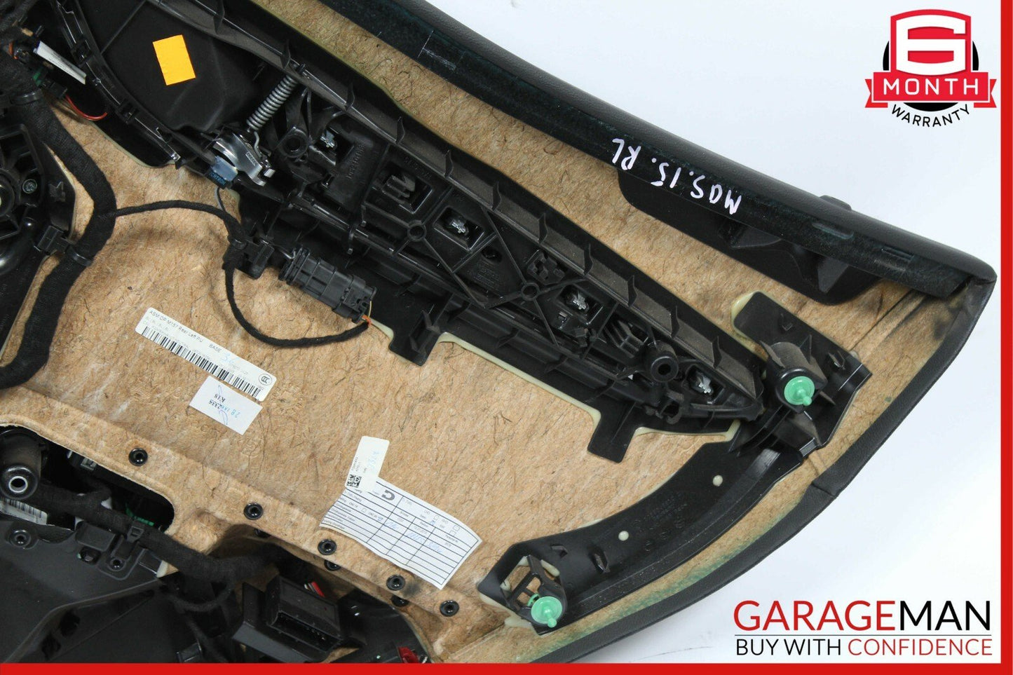 14-17 Maserati Ghibli Rear Left Side Interior Door Trim Panel Assembly Black
