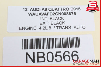 11-14 AUDI A8 INSTRUMENT CLUSTER SPEEDOMETER GAUGE 4H0920920E OEM