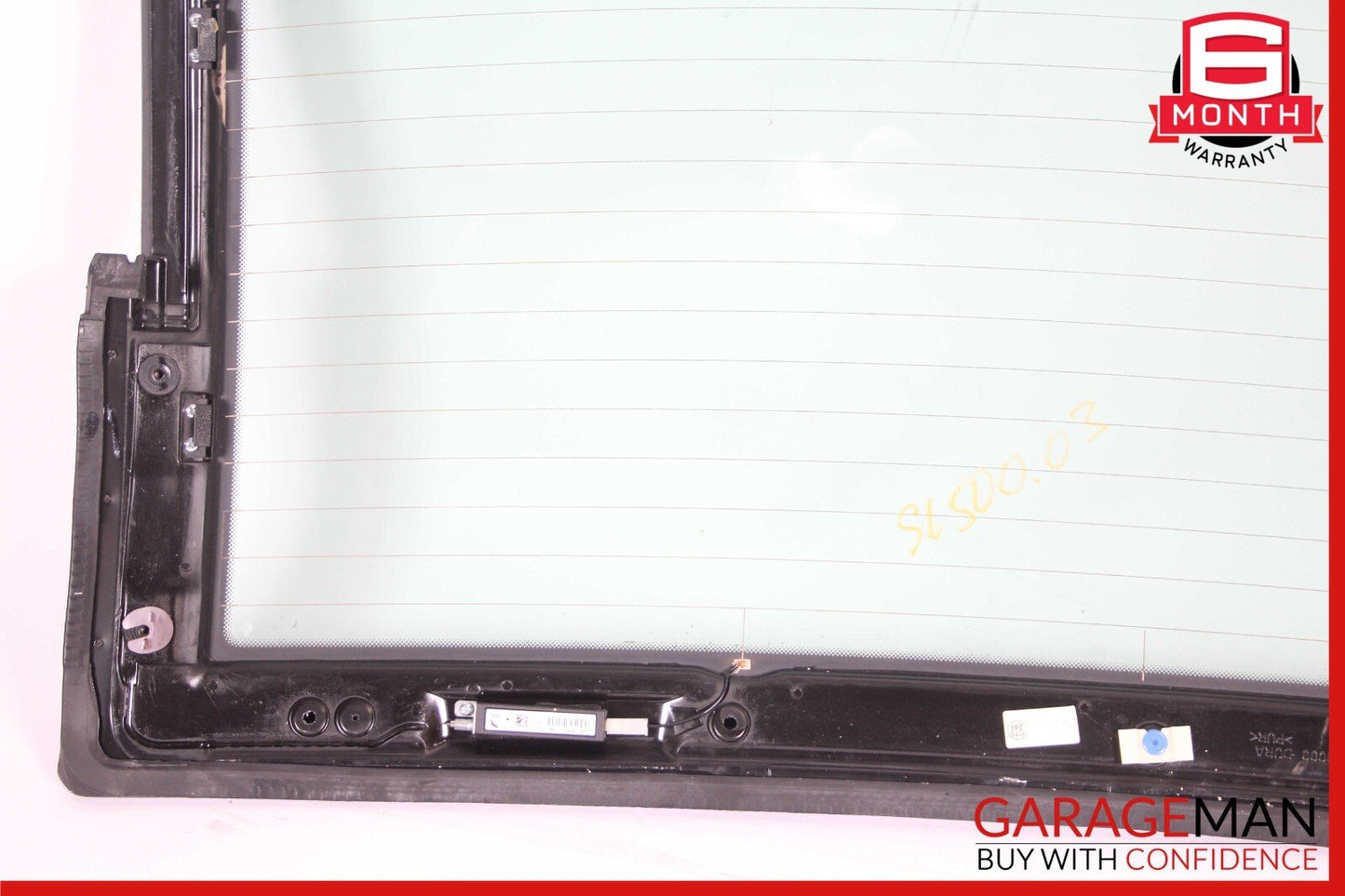 03-11 Mercedes R230 SL500 SL600 SL65 AMG Rear Back Windshield Window Glass Clear