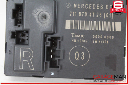 03-09 Mercedes W211 E550 E63 AMG Rear Right Side Door Control Module Unit OEM