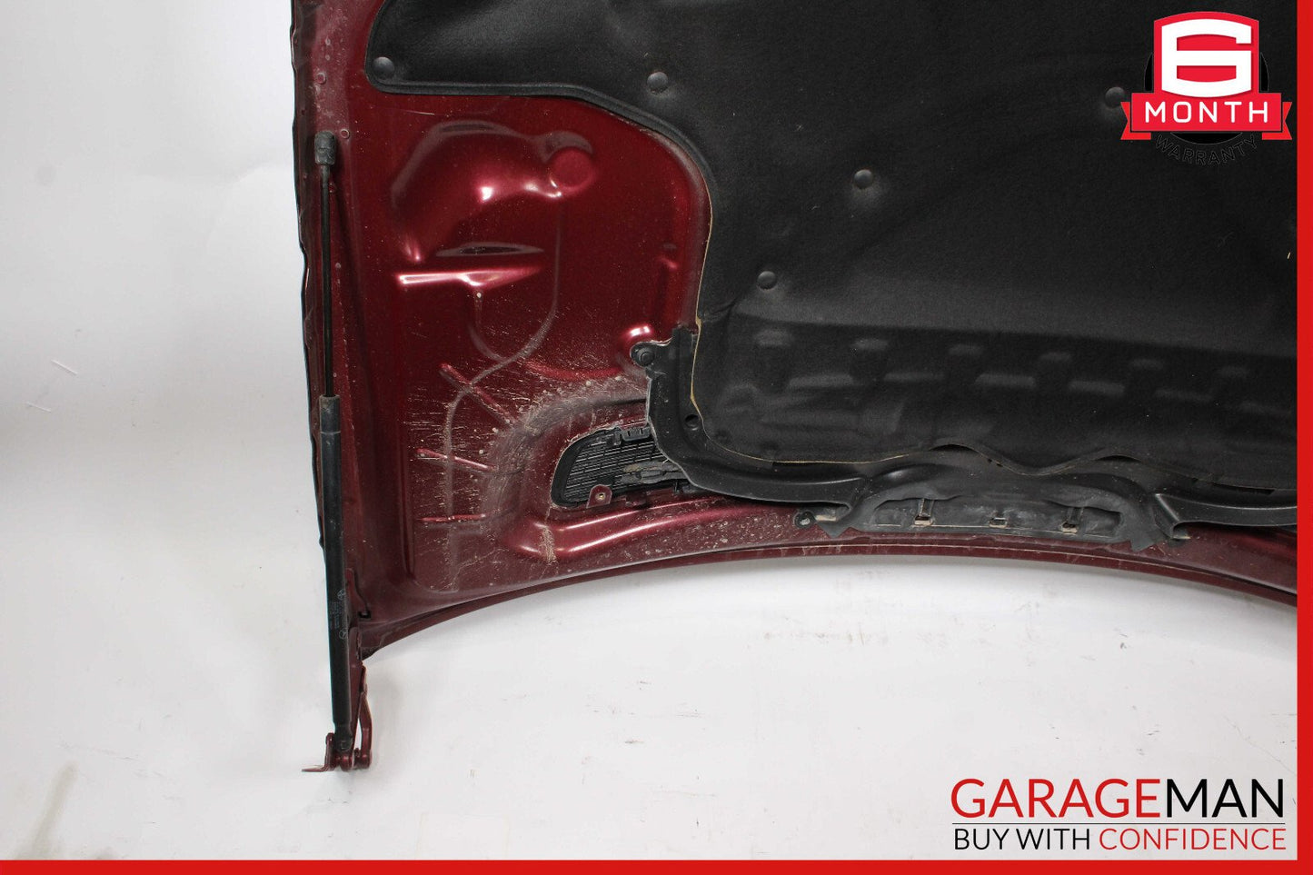 06-11 Mercedes W219 CLS500 Front Hood Bonnet Cover Panel Assembly Red OEM