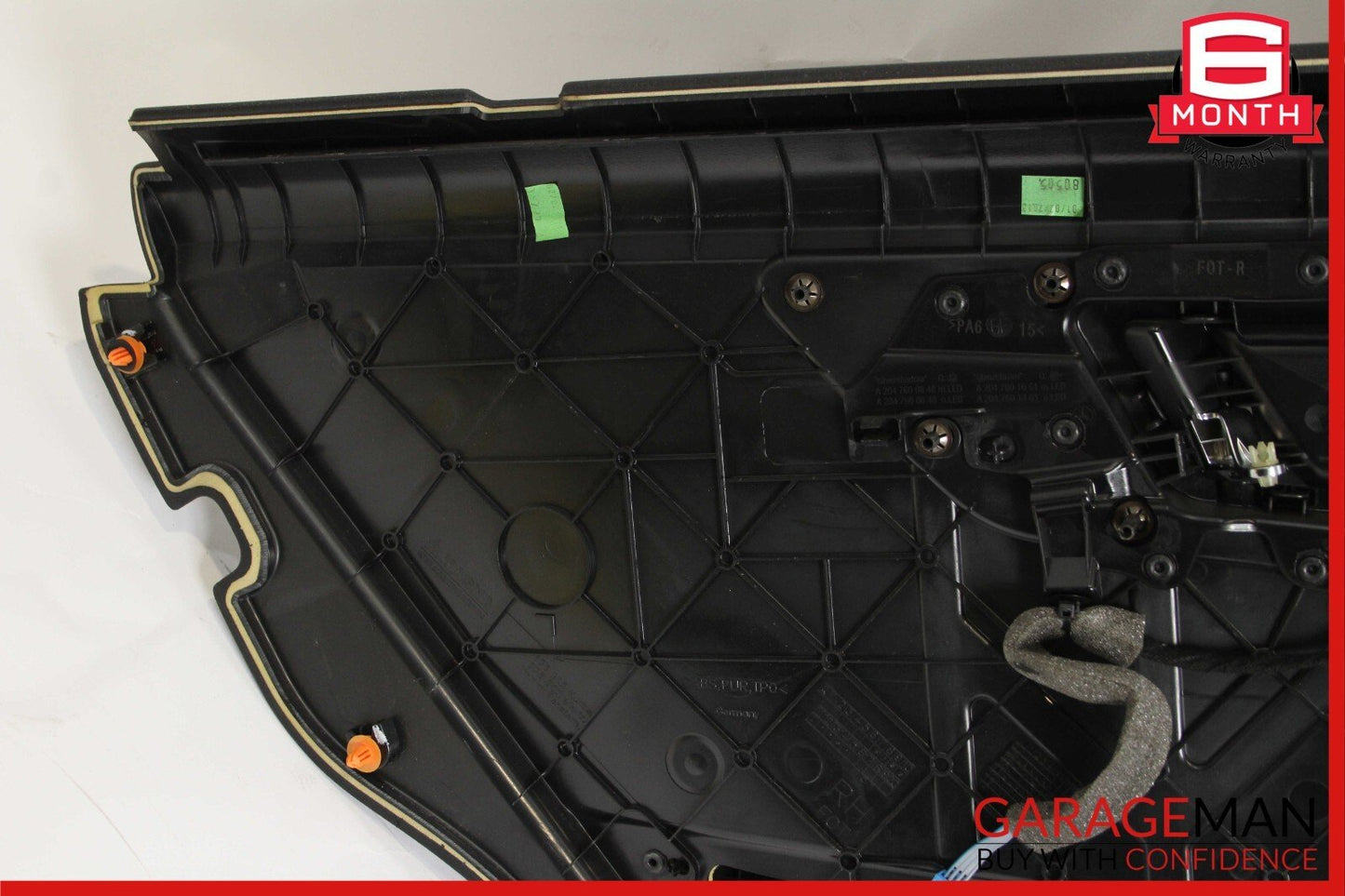 10-15 Mercedes X204 GLK250 Rear Right Passenger Side Interior Door Panel Black