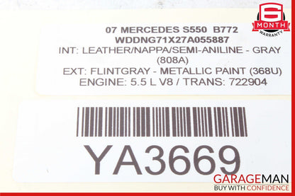 07-09 Mercedes W221 S450 S550 S63 AMG Rear Right / Left Door Audio Sound Speaker