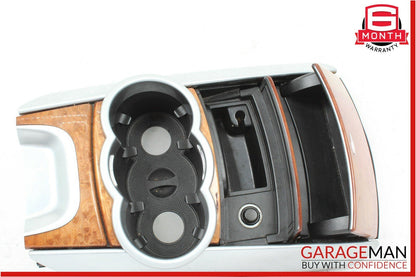 06-09 Mercedes W251 R350 Center Console Cup Holder Ashtray Cover Assembly Wood